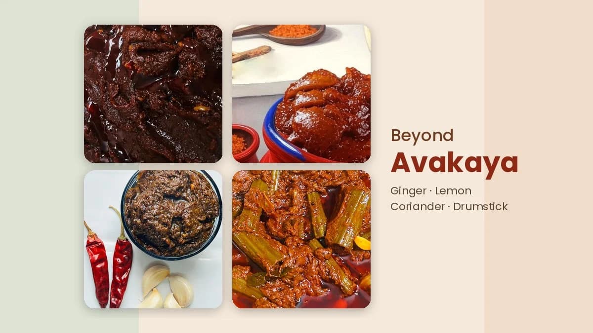 Beyond Avakaya: 4 Everyday Andhra Veg Pickles Telugu Homes Quietly Love